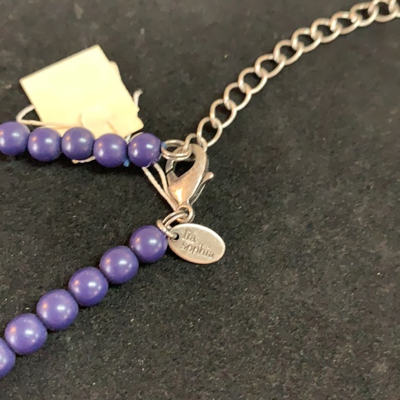 Lia Sophia necklace with rhinestones - Picture 6 of 8